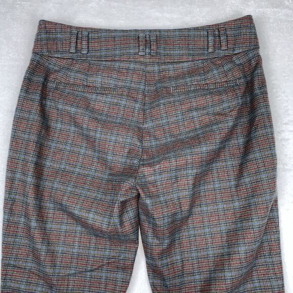 Anthropologie Cartonnier Women's Dress Pants Size 10 Striped Plaid Soft - Picture 3 of 9